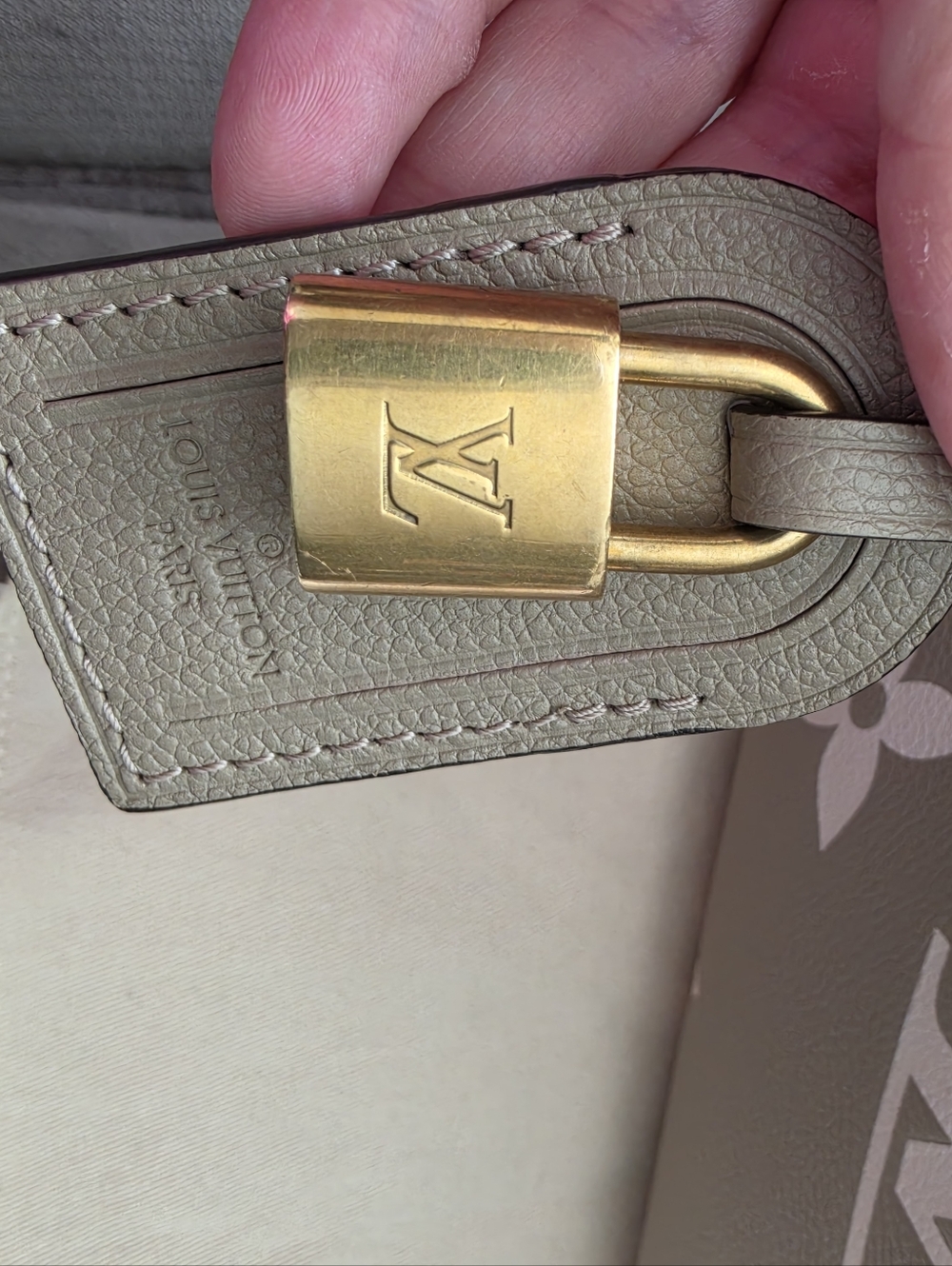 Louis Vuitton Bicolor Petit Palais in Dove/Cream - Picture 11 of 15